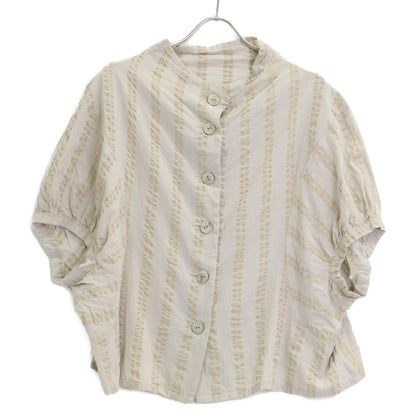 慈雨 ジウ 02122295/02122297 ストライプ ブラウス&カーゴパンツ スーツ セットアップ 40