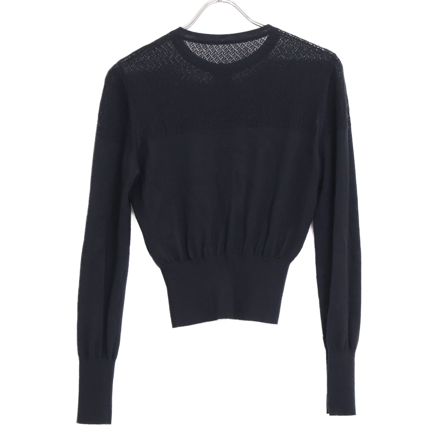 DAISY LIN デイジーリン 06158 ﾌﾞﾗｯｸ ｼﾙｸｶｼﾐﾔﾃﾞｲｼﾞｰﾄﾗﾍﾞﾙ用ｶｰﾃﾞｨｶﾞﾝ トップス 38