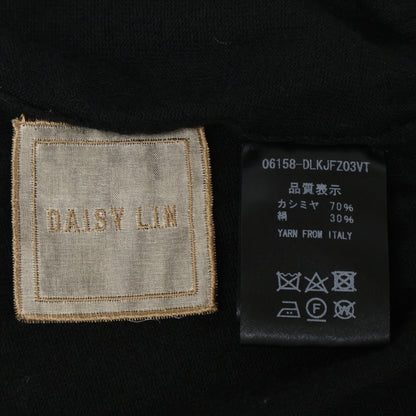DAISY LIN デイジーリン 06158 ﾌﾞﾗｯｸ ｼﾙｸｶｼﾐﾔﾃﾞｲｼﾞｰﾄﾗﾍﾞﾙ用ｶｰﾃﾞｨｶﾞﾝ トップス 38