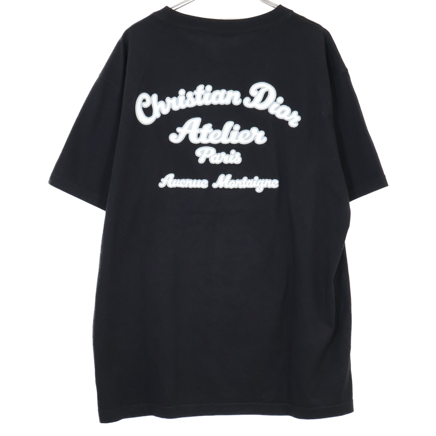 DIOR ディオール 19AW ﾌﾞﾗｯｸ 293J645A0677 ｱﾄﾘｴ刺繍 半袖Tｼｬﾂ トップス XXL