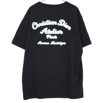 DIOR ディオール 19AW ﾌﾞﾗｯｸ 293J645A0677 ｱﾄﾘｴ刺繍 半袖Tｼｬﾂ トップス XXL