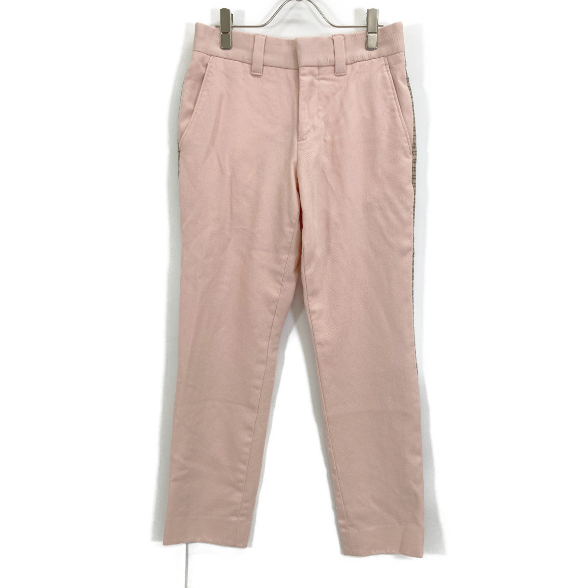 BURBERRY バーバリー 4565609 ｻｲﾄﾞﾉﾊﾞﾁｪｯｸ ｽﾄﾚｰﾄ ｽﾗｯｸｽﾊﾟﾝﾂ ボトムス 44