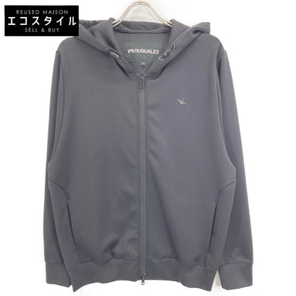 1piu1uguale3 ウノピゥウノウグァーレトレ SRY025 ﾌﾞﾗｯｸ ﾊﾞｯｸﾛｺﾞ入り ｽﾄﾚｯﾁ ﾊﾟｰｶｰ トップス 4