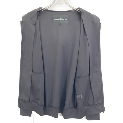 1piu1uguale3 ウノピゥウノウグァーレトレ SRY025 ﾌﾞﾗｯｸ ﾊﾞｯｸﾛｺﾞ入り ｽﾄﾚｯﾁ ﾊﾟｰｶｰ トップス 4