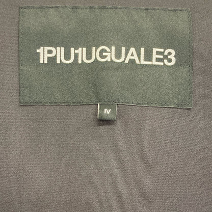 1piu1uguale3 ウノピゥウノウグァーレトレ SRY025 ﾌﾞﾗｯｸ ﾊﾞｯｸﾛｺﾞ入り ｽﾄﾚｯﾁ ﾊﾟｰｶｰ トップス 4