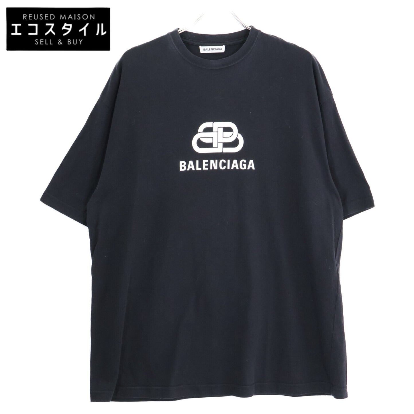 BALENCIAGA バレンシアガ 【国内正規】570813 BBロゴ 半袖Tシャツ/ トップス M