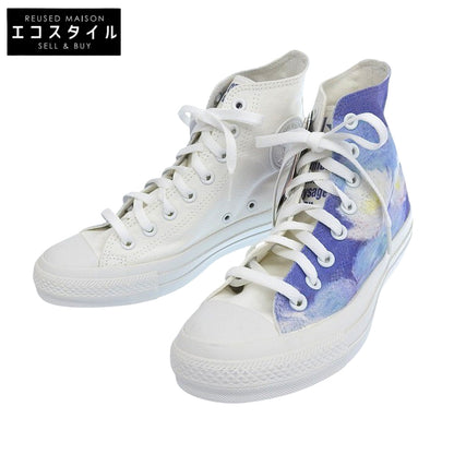 CONVERSE コンバース 新品同様 オールスター キャンバス モネ展 睡蓮White atelie スニーカー シューズ レディース ホワイト 25cm シューズ 6.5(US)