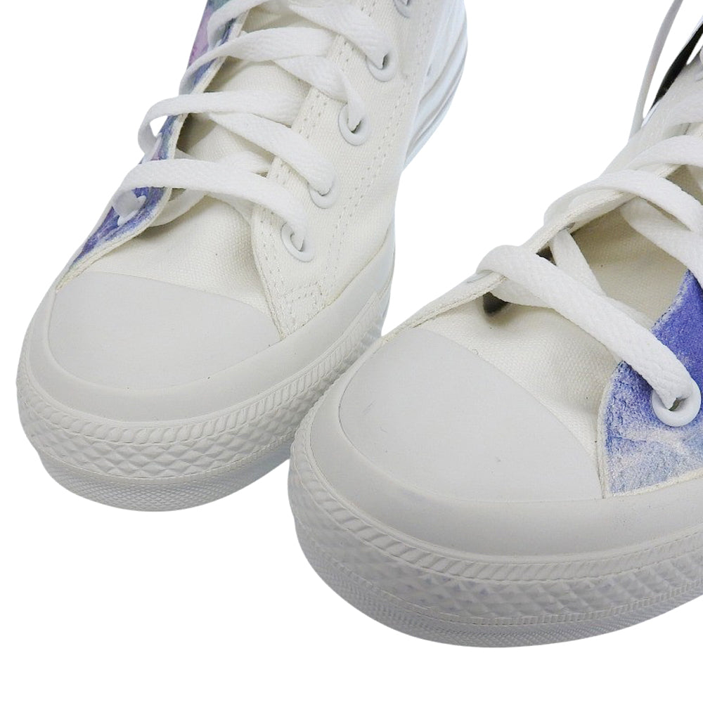 CONVERSE コンバース 新品同様 オールスター キャンバス モネ展 睡蓮White atelie スニーカー シューズ レディース ホワイト 25cm シューズ 6.5(US)
