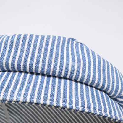 CELINE セリーヌ 2AUG1296V.08WV トリオンフ セーラーキャップ コットンヒッコリー 帽子 S