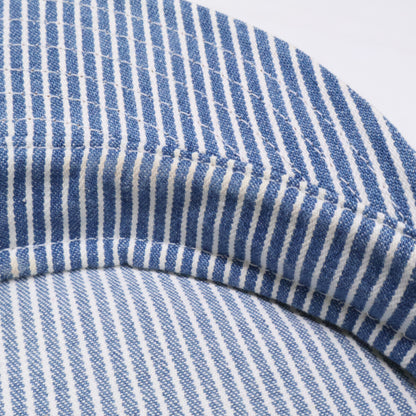 CELINE セリーヌ 2AUG1296V.08WV トリオンフ セーラーキャップ コットンヒッコリー 帽子 S