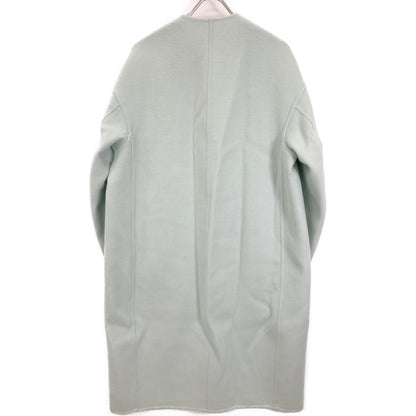 DRAWER ドゥロワー 6525-234-0870 ﾐﾝﾄｸﾞﾘｰﾝ ﾉｰｶﾗｰ ﾘﾊﾞｰｺｰﾄ コート 38