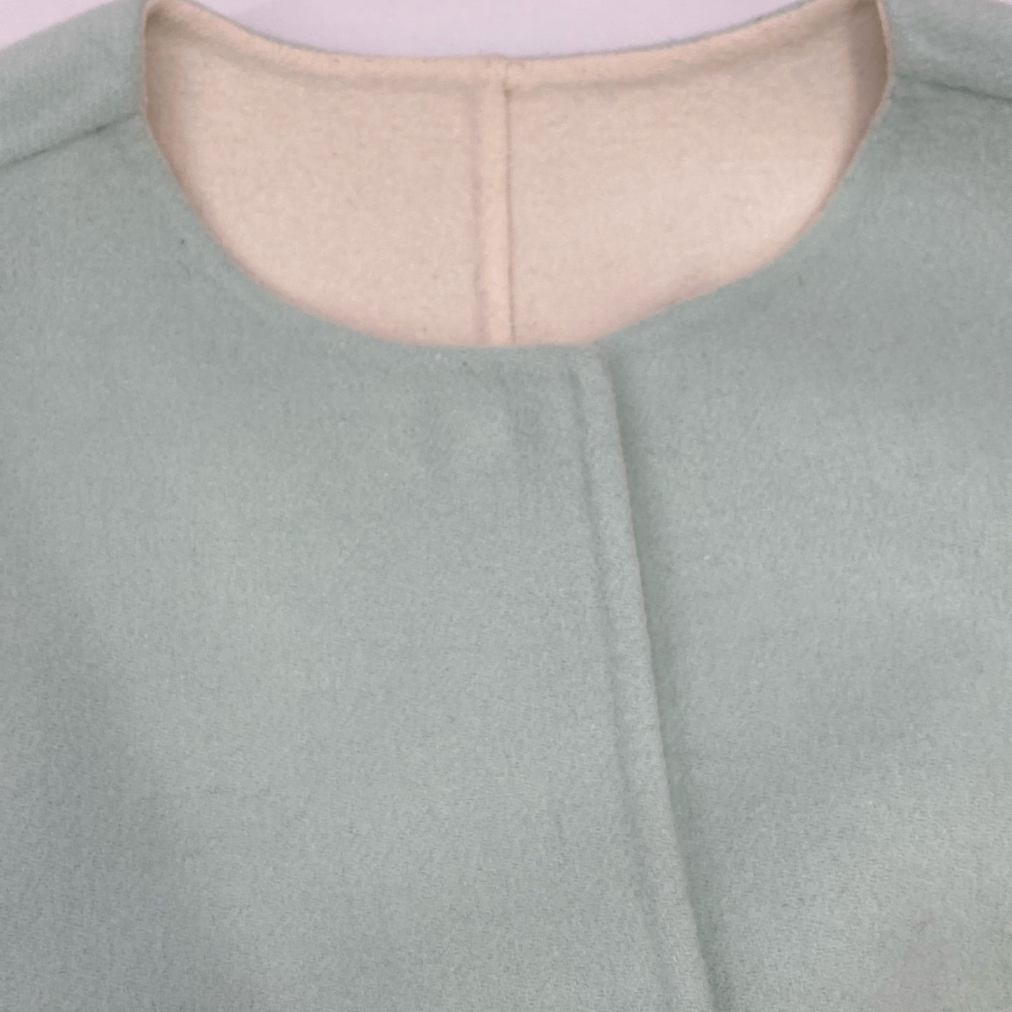 DRAWER ドゥロワー 6525-234-0870 ﾐﾝﾄｸﾞﾘｰﾝ ﾉｰｶﾗｰ ﾘﾊﾞｰｺｰﾄ コート 38