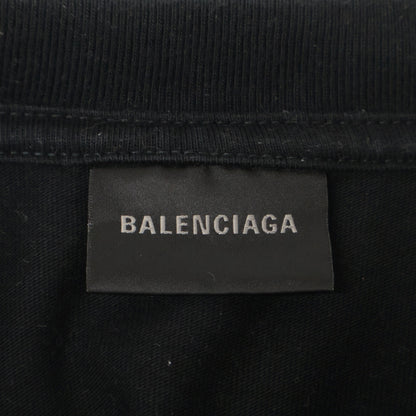 BALENCIAGA バレンシアガ 612966 ﾕﾆｾｯｸｽﾛｺﾞ ｸﾙｰﾈｯｸ Tｼｬﾂ トップス S