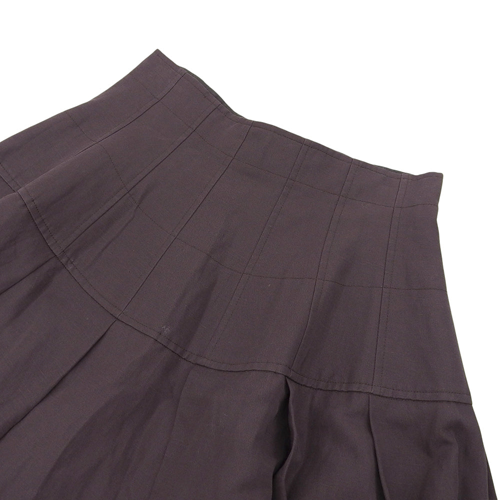 BLAMINK ブラミンク リネンブレンド マキシ丈 ロング スカート レディース グレー系 36 7924-230-0343 スカート 36