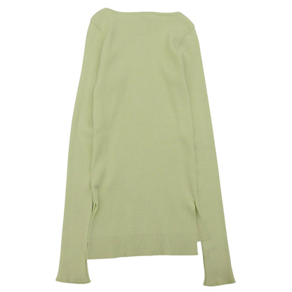 AURALEE オーラリー 美品 ボートネック リブ カットソー トップス レディース グリーン 0 A22SB01RH トップス 0