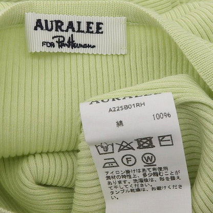 AURALEE オーラリー 美品 ボートネック リブ カットソー トップス レディース グリーン 0 A22SB01RH トップス 0