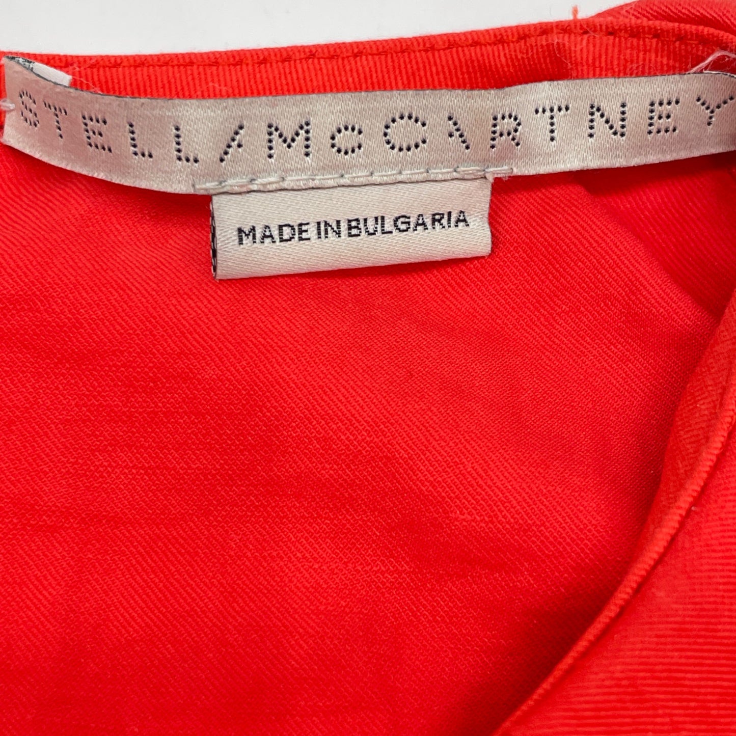 STELLA McCARTNEY ステラマッカートニー 6A0122 3BU304 ﾚｯﾄﾞ ﾌﾞﾛﾃﾞﾘｰｱﾝｸﾞﾚｰｽﾞﾊﾟﾌｽﾘｰﾌﾞﾄﾞﾚｽ ワンピース 36