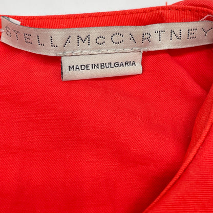 STELLA McCARTNEY ステラマッカートニー 6A0122 3BU304 ﾚｯﾄﾞ ﾌﾞﾛﾃﾞﾘｰｱﾝｸﾞﾚｰｽﾞﾊﾟﾌｽﾘｰﾌﾞﾄﾞﾚｽ ワンピース 36