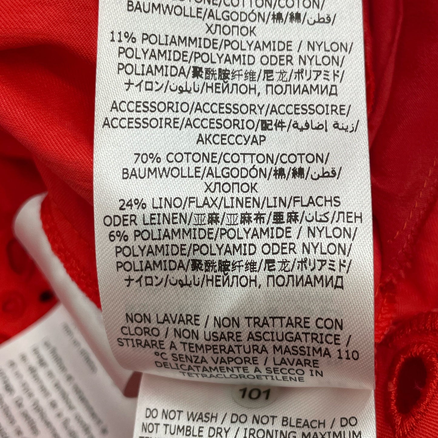 STELLA McCARTNEY ステラマッカートニー 6A0122 3BU304 ﾚｯﾄﾞ ﾌﾞﾛﾃﾞﾘｰｱﾝｸﾞﾚｰｽﾞﾊﾟﾌｽﾘｰﾌﾞﾄﾞﾚｽ ワンピース 36