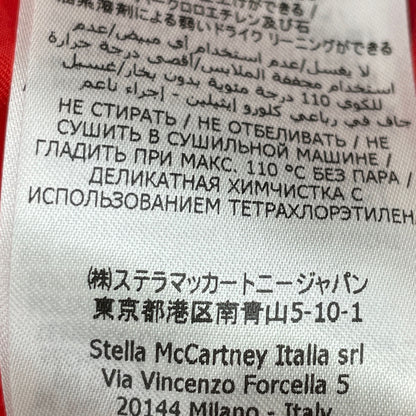 STELLA McCARTNEY ステラマッカートニー 6A0122 3BU304 ﾚｯﾄﾞ ﾌﾞﾛﾃﾞﾘｰｱﾝｸﾞﾚｰｽﾞﾊﾟﾌｽﾘｰﾌﾞﾄﾞﾚｽ ワンピース 36