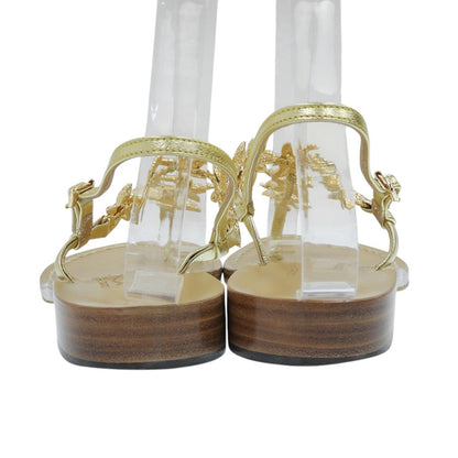 Amedeo Canfora Capri アメディオカンフォラカプリ スターフィッシュ トング バックスリング サンダル バックストラップ レディース ゴールド 6 パンプス 6(US)