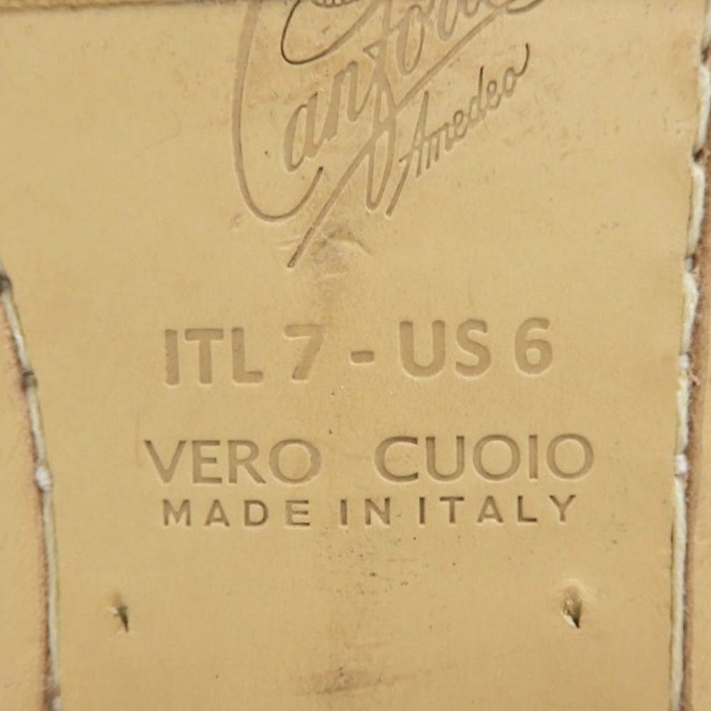 Amedeo Canfora Capri アメディオカンフォラカプリ スターフィッシュ トング バックスリング サンダル バックストラップ レディース ゴールド 6 パンプス 6(US)