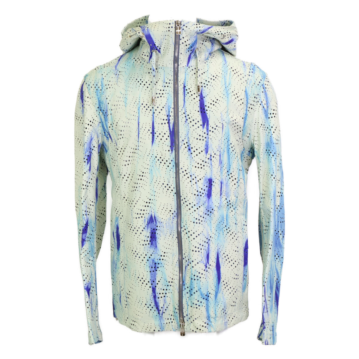 ZELE-PARIS ゼルパリ ディアスキン パンチング ジップアップ フーディ ジャケット 48