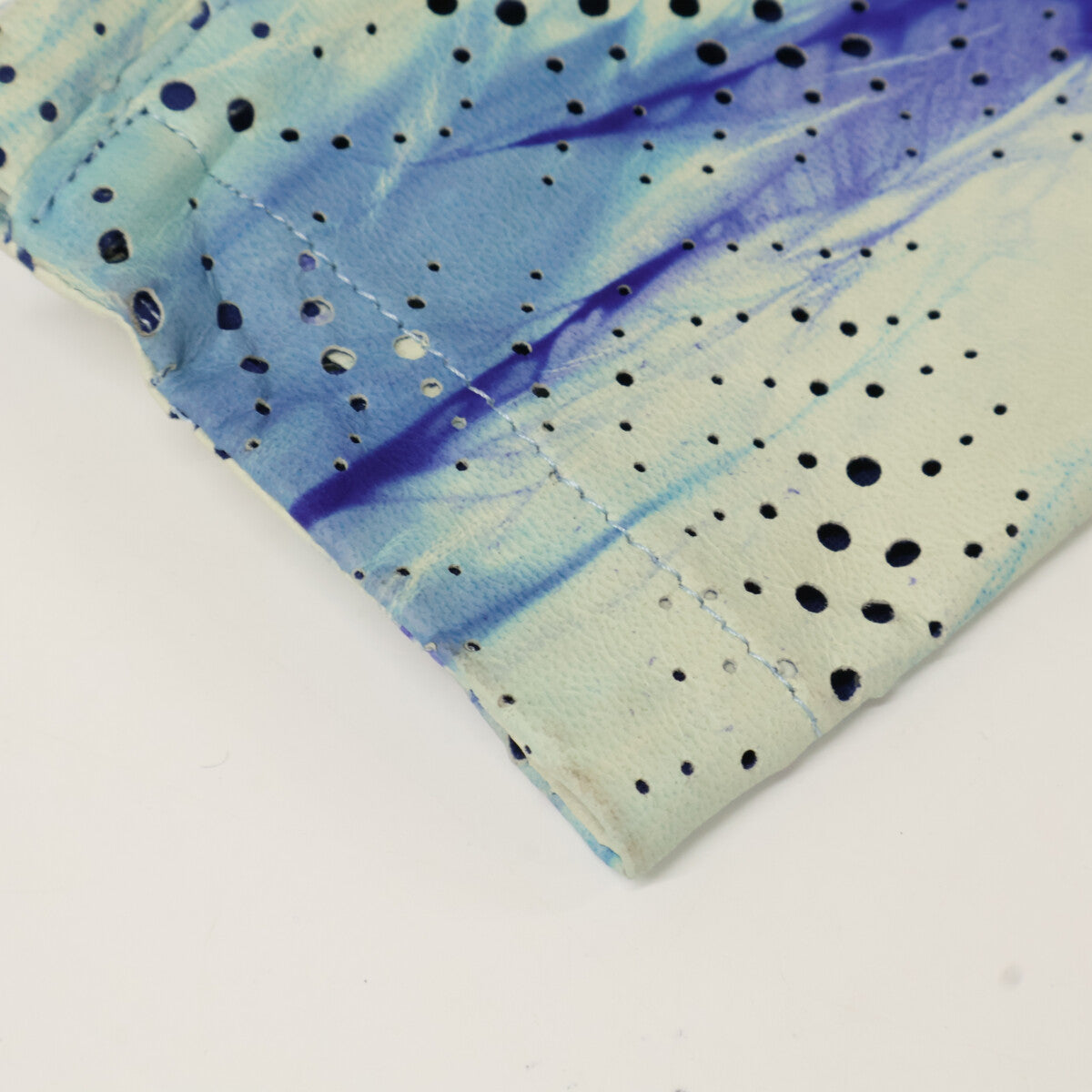 ZELE-PARIS ゼルパリ ディアスキン パンチング ジップアップ フーディ ジャケット 48