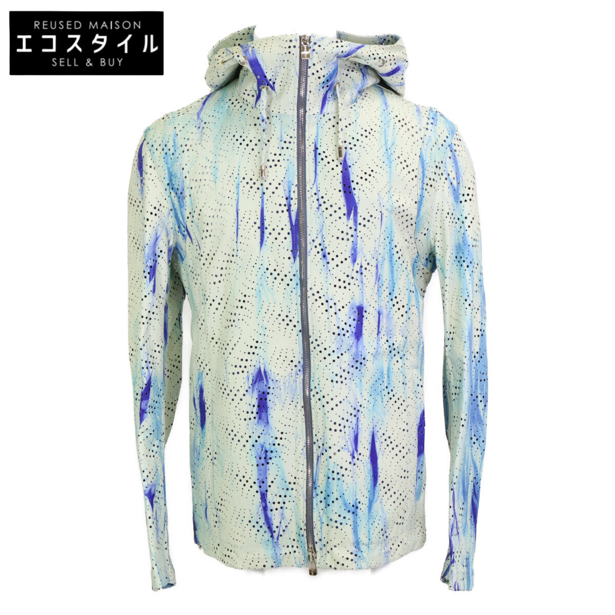 ZELE-PARIS ゼルパリ ディアスキン パンチング ジップアップ フーディ ジャケット 48