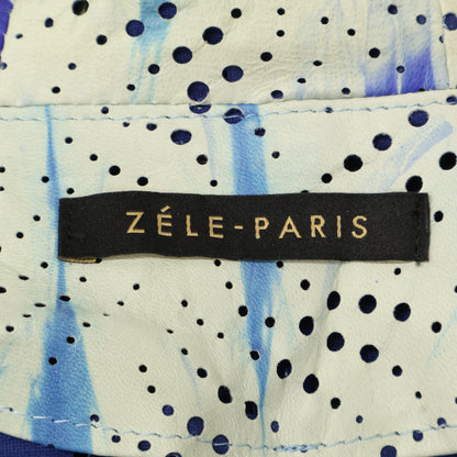 ZELE-PARIS ゼルパリ ディアスキン パンチング ジップアップ フーディ ジャケット 48