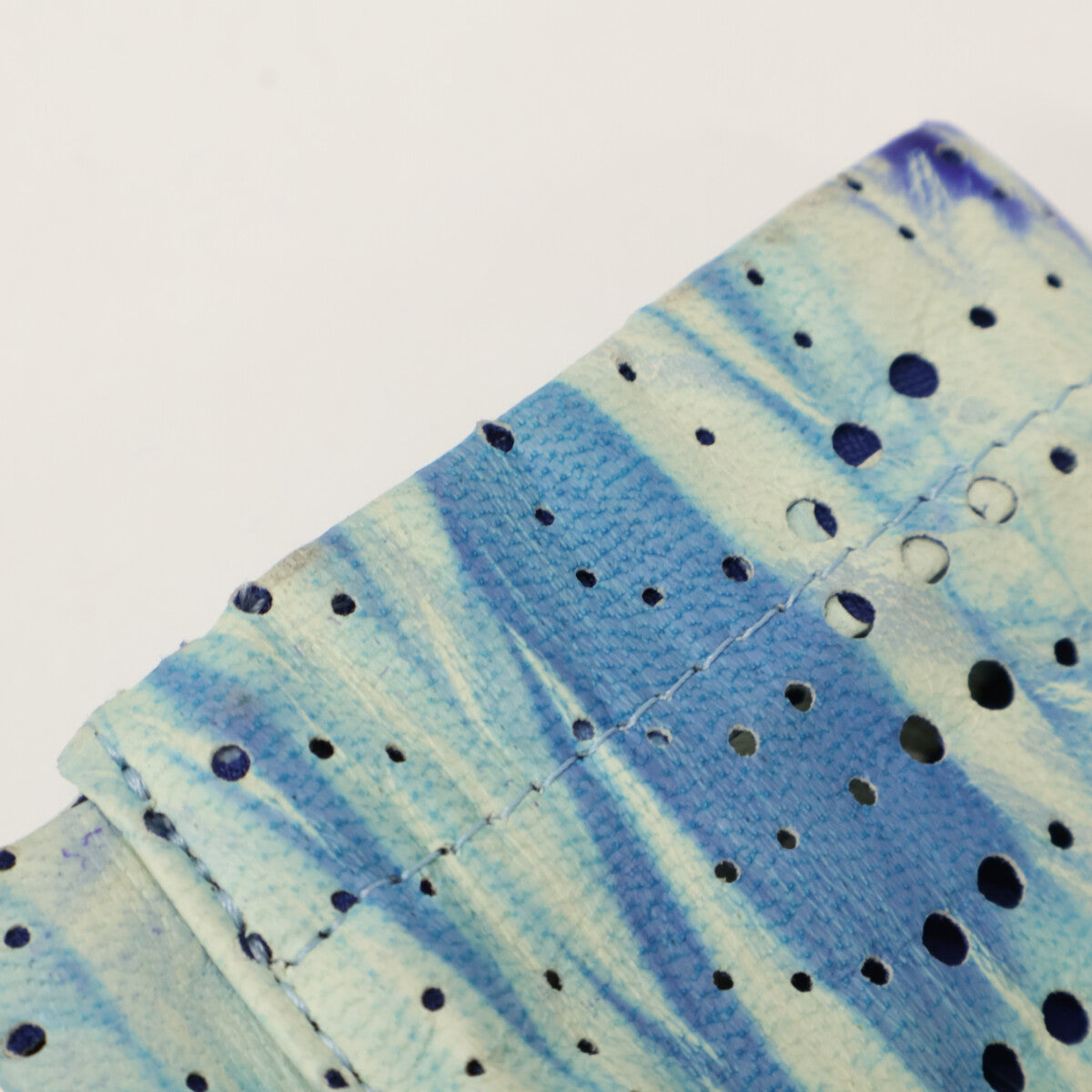 ZELE-PARIS ゼルパリ ディアスキン パンチング ジップアップ フーディ ジャケット 48