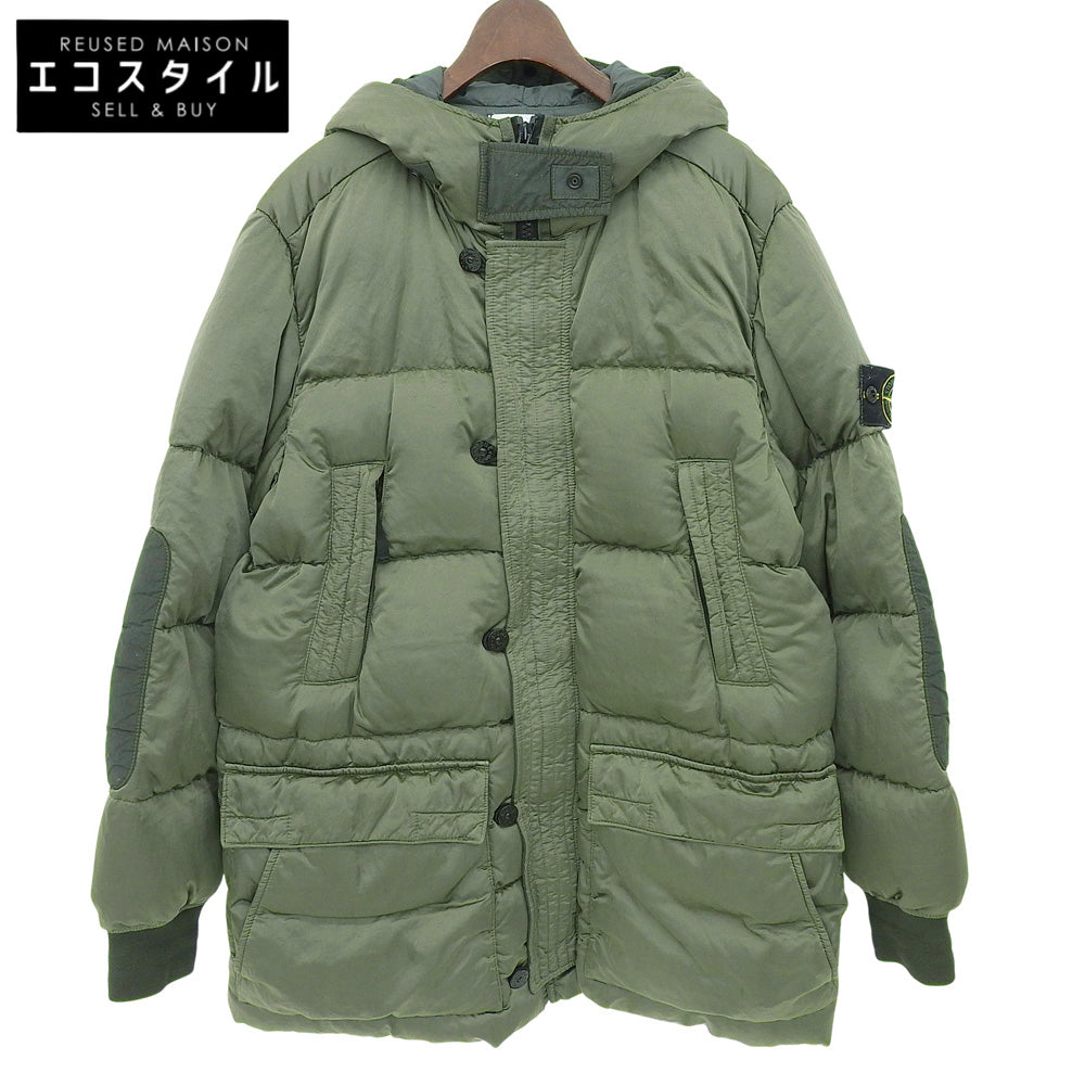 STONE ISLAND ストーンアイランド NYLON RASO ガーメントダイ ダウンジャケット ジャケット メンズ カーキ M 751540821 ジャケット M