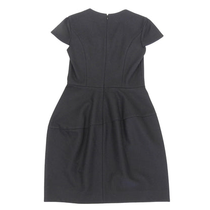 YOKOCHAN ヨーコチャン Vネックバルーンドレス ワンピース レディース ウール100% ブラック 36 YCD-417-350 ワンピース 36