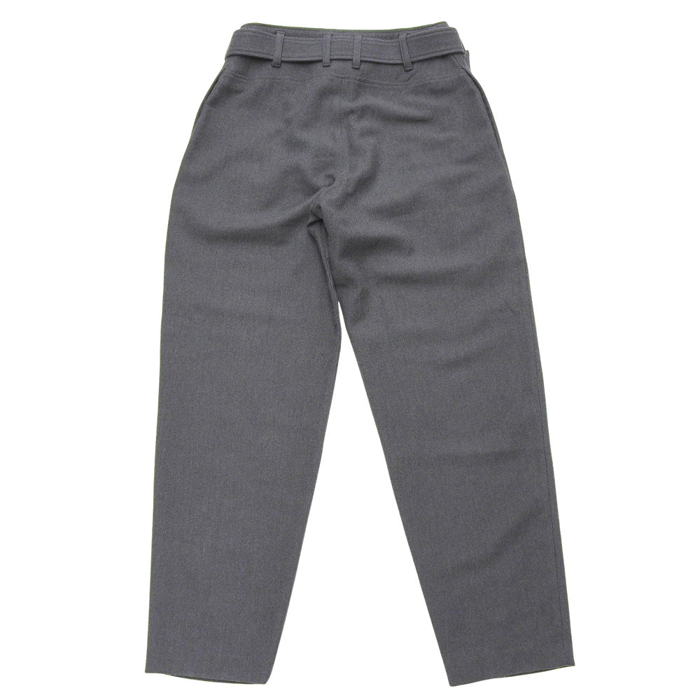 Yohji Yamamoto ヨウジヤマモト 美品 W/C TWILL WASHER ベルテッドパンツ ボトムス レディース グレー 1 F0-P06-120 ボトムス 1