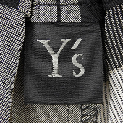 Y's ワイズ 美品 RAYON WRINKLED PLAID しわ加工 スカート レディース ベージュ ブラック 1 YR-S22-226 スカート 1