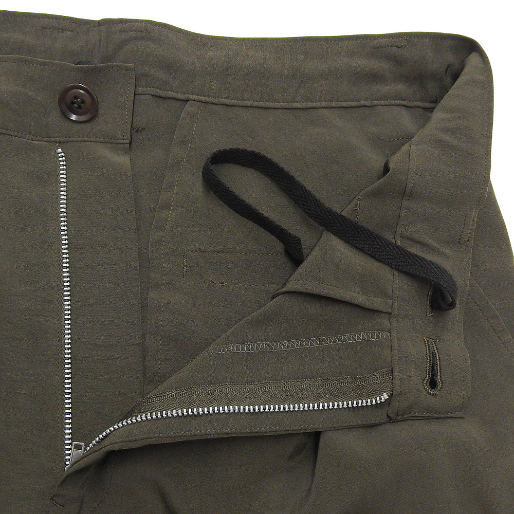 Y's ワイズ 美品 CREPE de CHINE CUFFED HEM カーゴパンツ ボトムス レディース カーキ 1 YB-P10-500 ボトムス 1