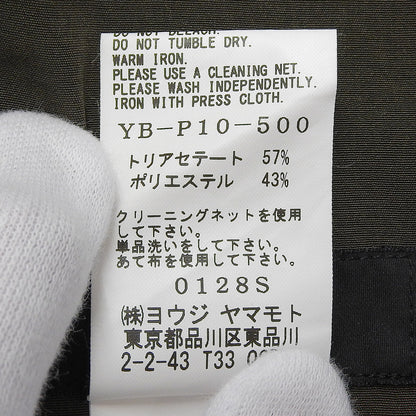 Y's ワイズ 美品 CREPE de CHINE CUFFED HEM カーゴパンツ ボトムス レディース カーキ 1 YB-P10-500 ボトムス 1
