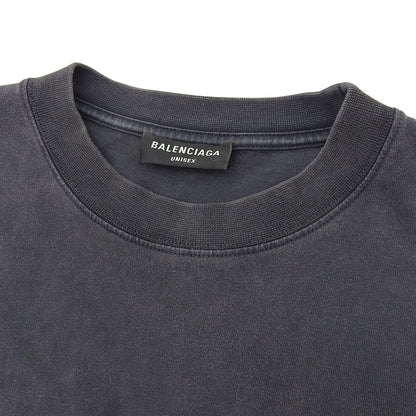 BALENCIAGA バレンシアガ 美品 TMVA9 AUTHENTIC オーバーサイズ Tシャツ トップス メンズ チャコールグレー XXS 641675 トップス XXS