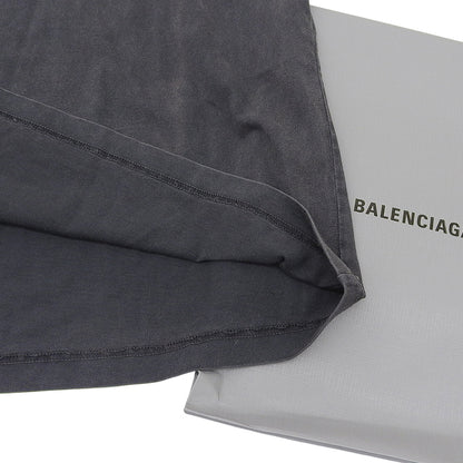 BALENCIAGA バレンシアガ 美品 TMVA9 AUTHENTIC オーバーサイズ Tシャツ トップス メンズ チャコールグレー XXS 641675 トップス XXS