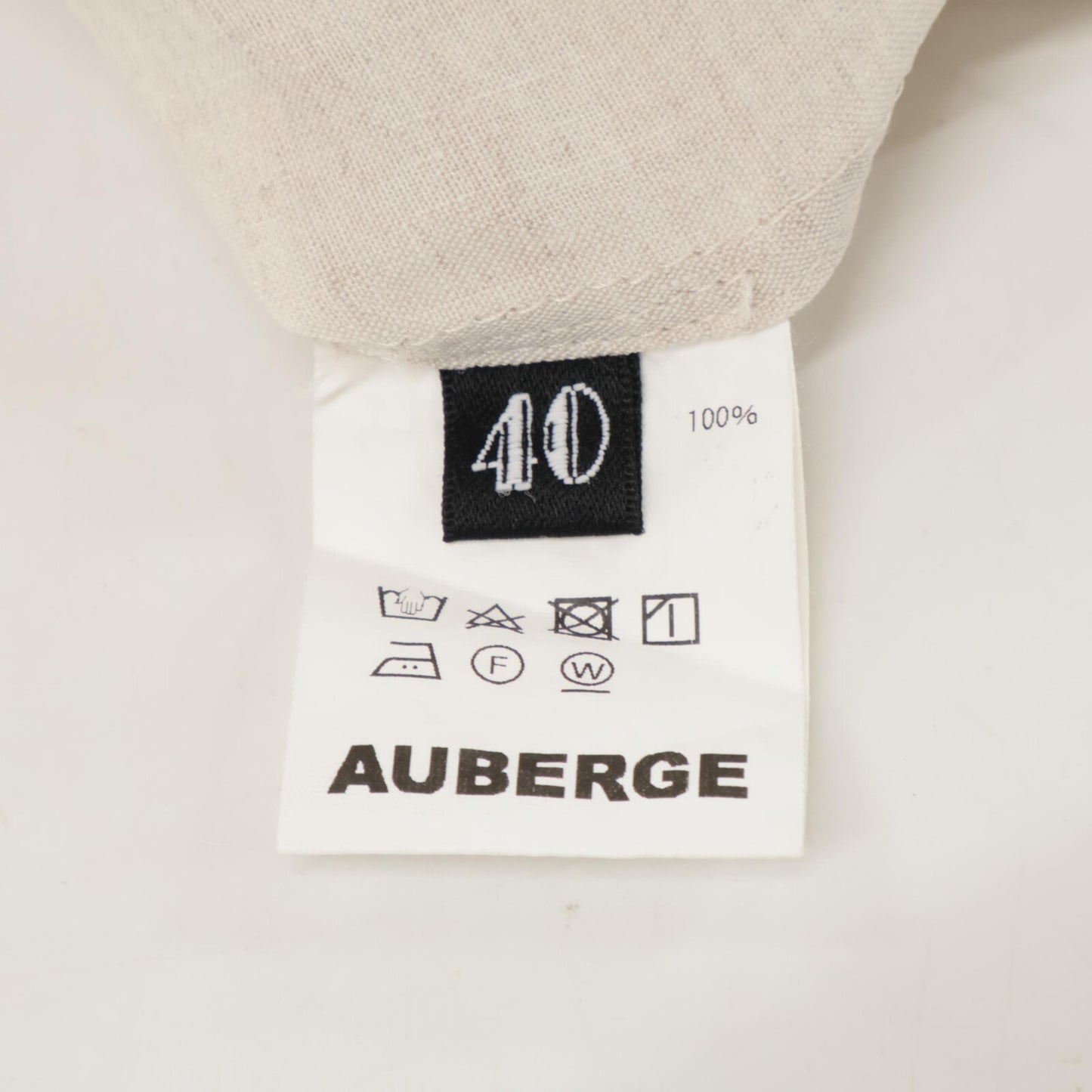 AUBERGE オーベルジュ 【美品】CEZANNE リネン ダブルポケット 長袖シャツ/ トップス 40