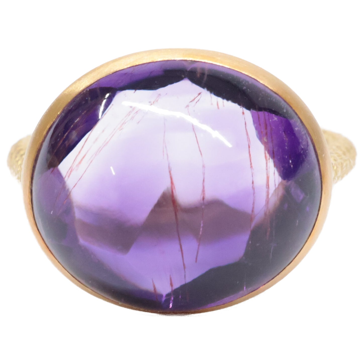 talkative トーカティブ K18 Le Pidocrocite in bicolor 10.55ct アメジスト カボション リング・指輪