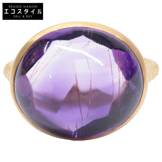 talkative トーカティブ K18 Le Pidocrocite in bicolor 10.55ct アメジスト カボション リング・指輪