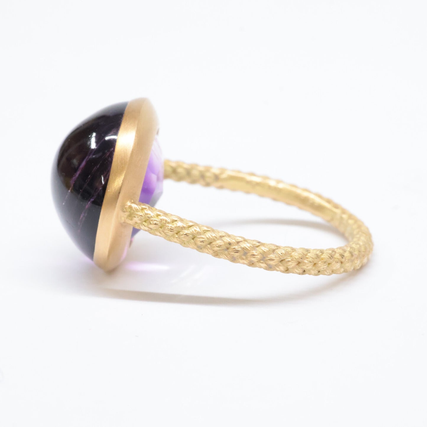 talkative トーカティブ K18 Le Pidocrocite in bicolor 10.55ct アメジスト カボション リング・指輪