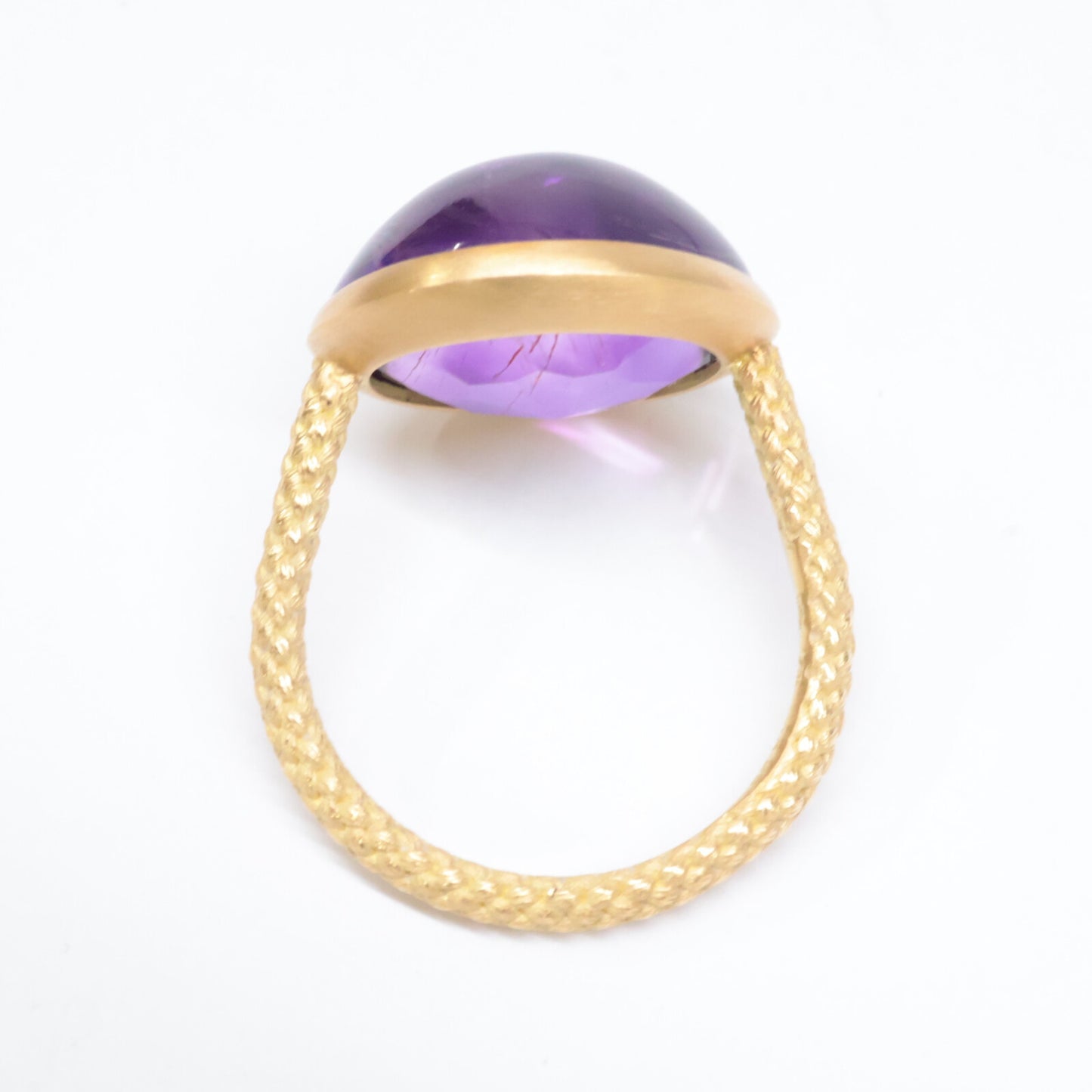 talkative トーカティブ K18 Le Pidocrocite in bicolor 10.55ct アメジスト カボション リング・指輪