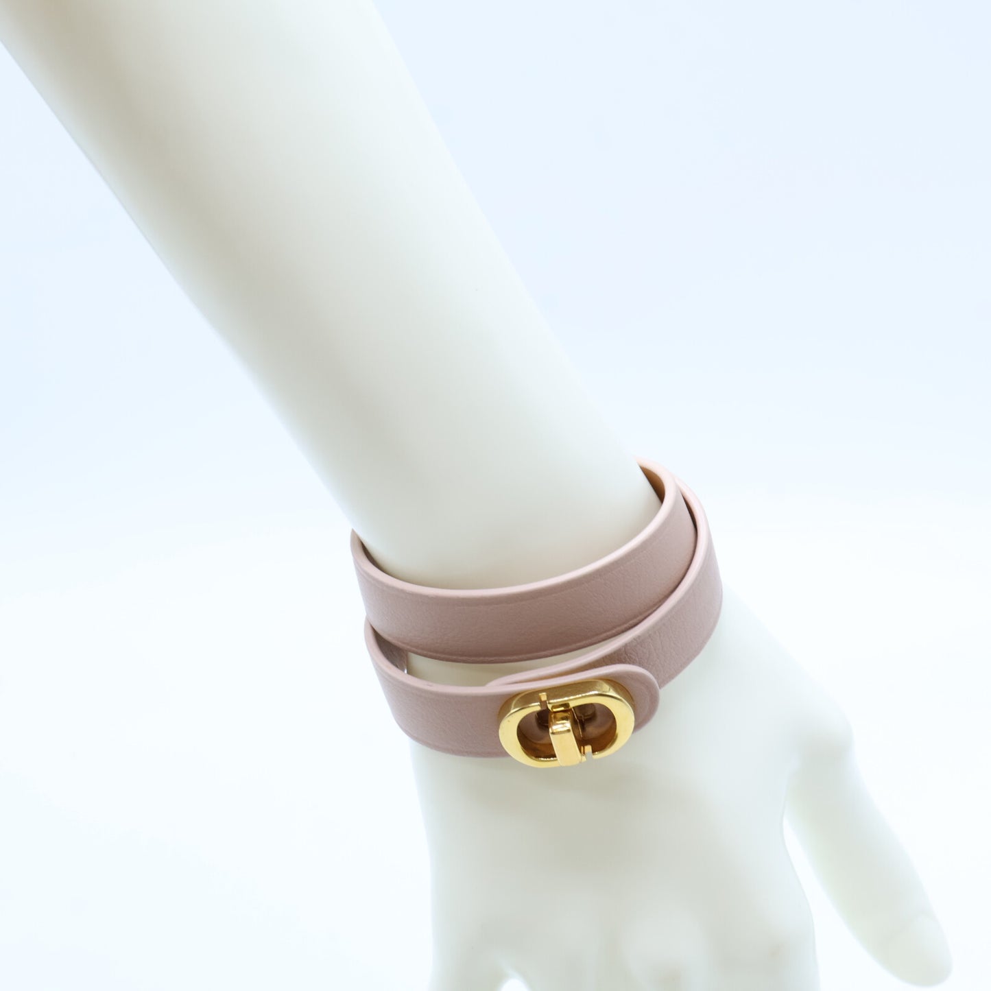 Christian Dior クリスチャンディオール 【美品】30 MONTAIGNE レザー ダブル ブレスレット