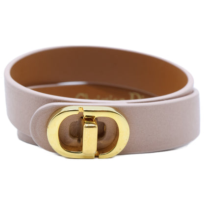 Christian Dior クリスチャンディオール 【美品】30 MONTAIGNE レザー ダブル ブレスレット