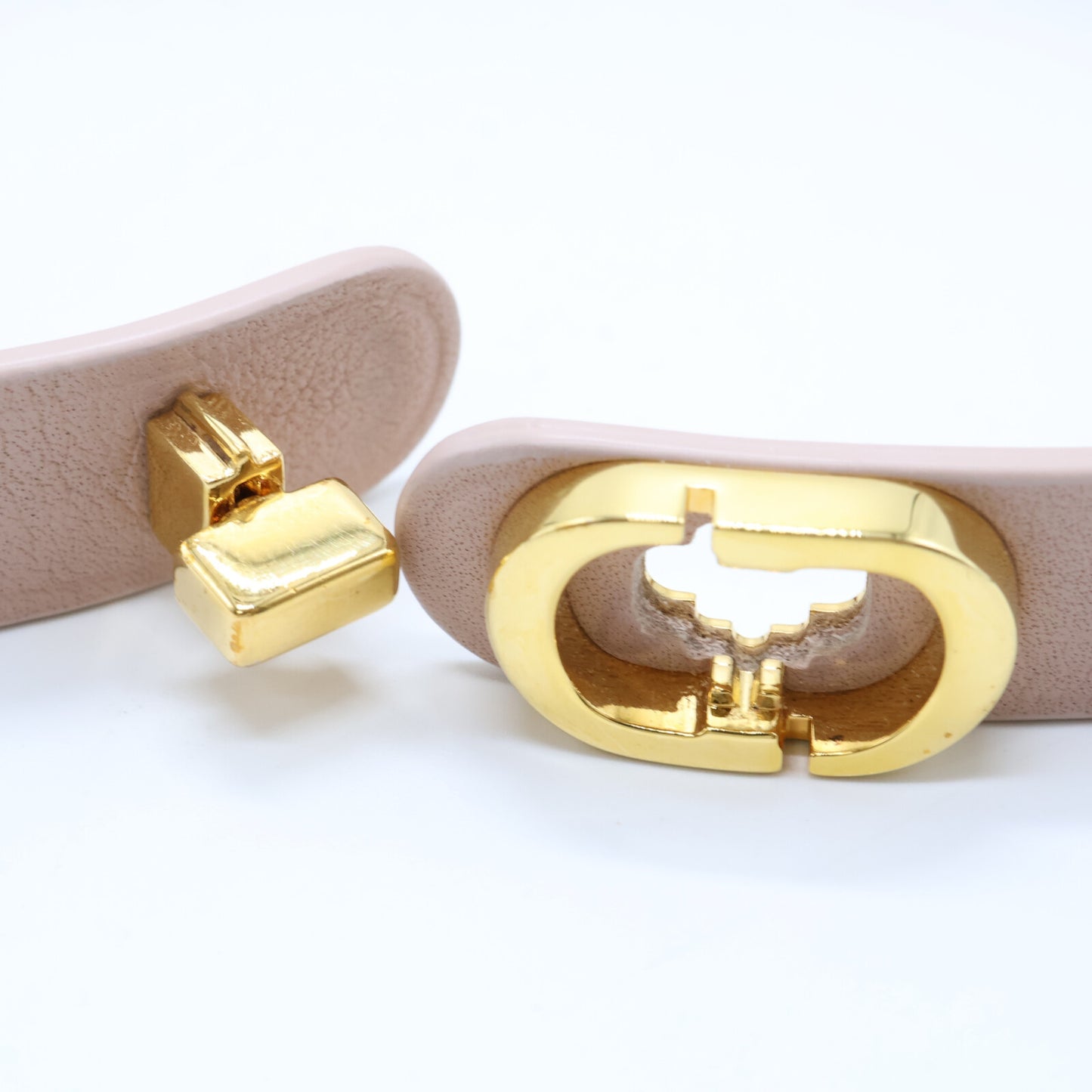 Christian Dior クリスチャンディオール 【美品】30 MONTAIGNE レザー ダブル ブレスレット