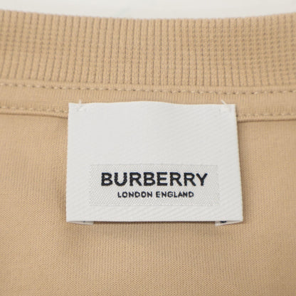 BURBERRY バーバリー 8053424 ﾍﾞｰｼﾞｭ ﾓﾉｸﾞﾗﾑTBﾛｺﾞ ｸﾙｰﾈｯｸ Tｼｬﾂ トップス XL
