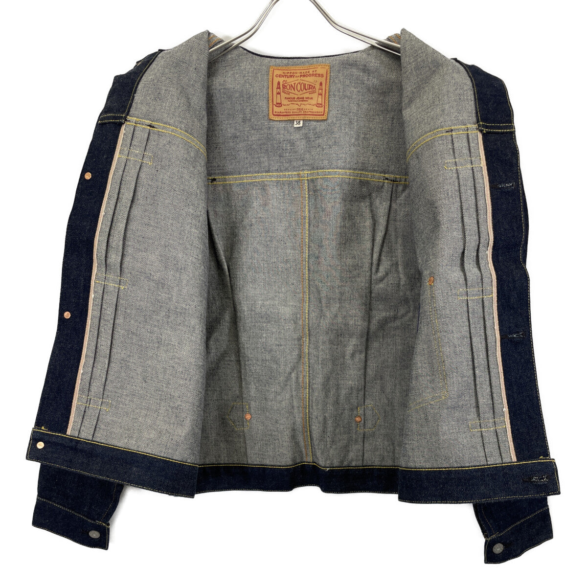 BONCOURA ボンクラ 10周年 本藍 ﾃﾞﾆﾑｼﾞｬｹｯﾄﾌｧｰｽﾄ 大戦ﾓﾃﾞﾙ Type WW2 ジャケット 36
