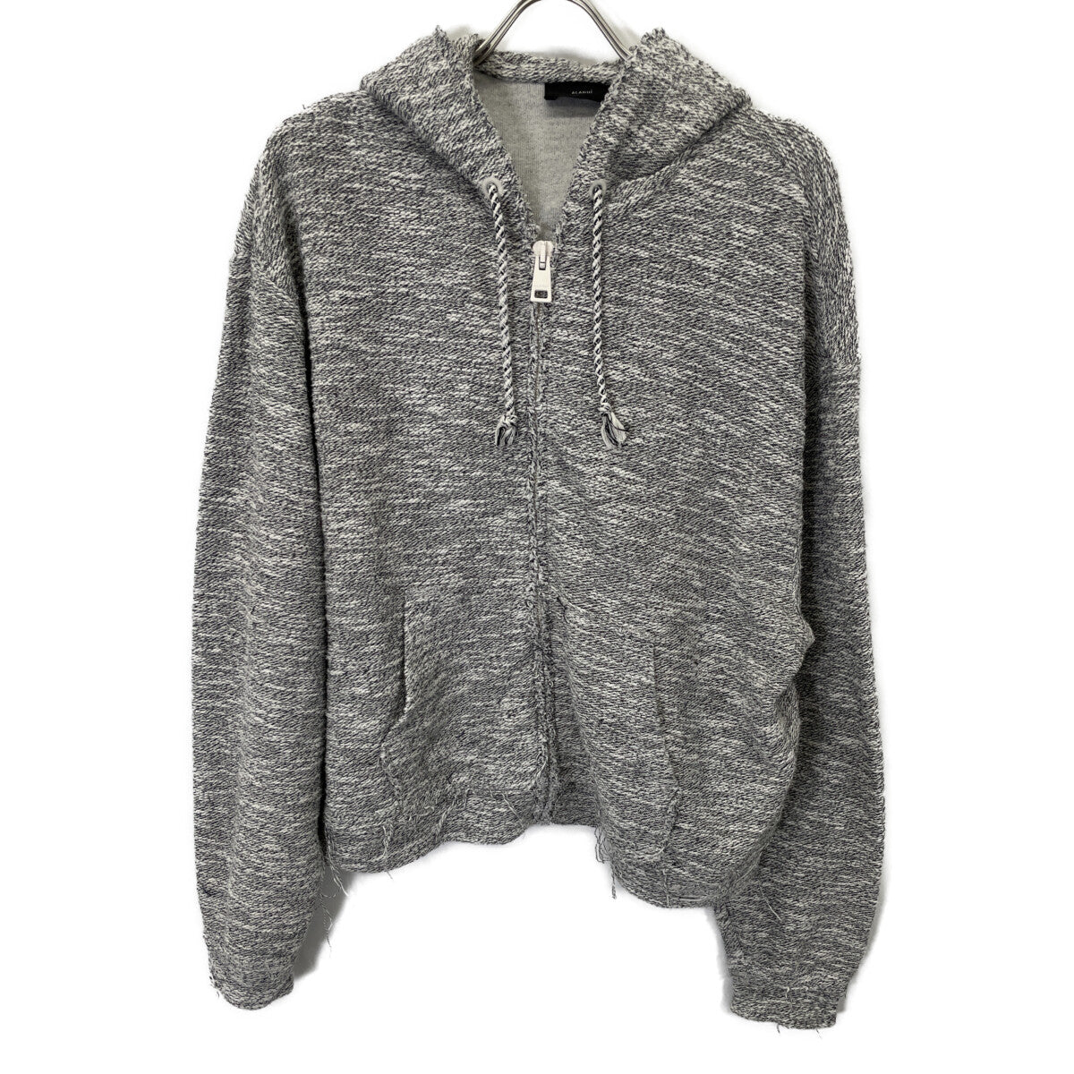 ALANUI アラヌイ LWBB008E24FLE001 霜降りｸﾞﾚｰ ｼﾞｯﾌﾟｱｯﾌﾟﾊﾟｰｶ トップス S